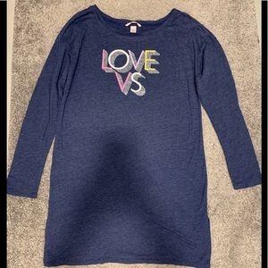 Victoria’s Secret long sleeve cotton sleep shirt